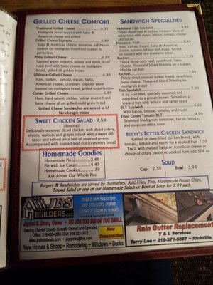 Menu photo 2 Marge’s Diner Ottertail, MN Menu photo 2 Marge’s Diner Ottertail, MN