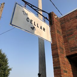 a sign for the cellar