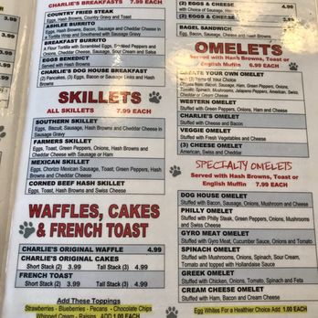 Charlie's Restaurant - Menu January 2020 - Diners Near Me - Cleveland, Ohio