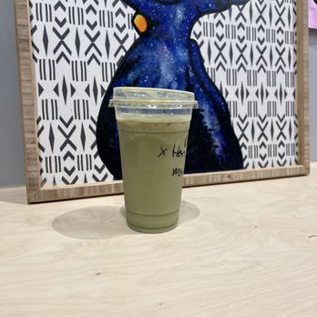 Backlot Coffee - "Dirty Matcha" Iced Matcha Shot of Espresso Honey - Coffee & Tea Near Me - Chicago, Illinois