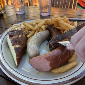 Altdorf Biergarten - Sausage sampler - German Near Me - Fredericksburg, Texas