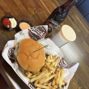 Stack'd Creamery Burger & Bar - Southwest Jalapeño Burger and fries. sauce: buffalo ranch- out this world delicious! - Waffles Near Me - York, Pennsylvania Stack'd Creamery Burger & Bar - Southwest Jalapeño Burger and fries. sauce: buffalo ranch- out this world delicious! - Waffles Near Me - York, Pennsylvania