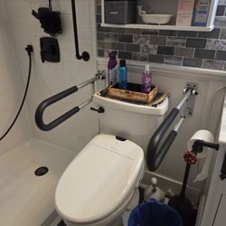 Handyman Connection - Safety grab bars installed around my toilet.