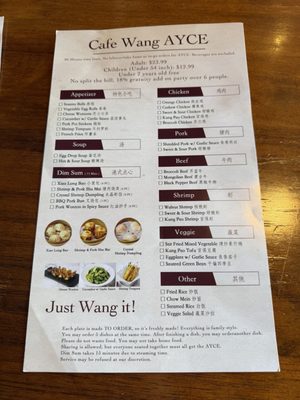 Menu photo 3 Cafe Wang La Verne, CA