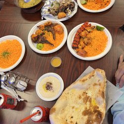 Kandahari Karahai n Kababs - Chicken kabab+chunks, lamb chops, lamb shank, daal karahi, charsi karahi
