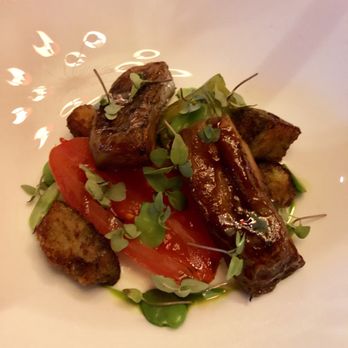 Camellia Restaurant - Auvergne with grilled tomato - Modern European Near Me - Horsham, WSX