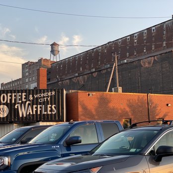 Buffalo River Works - View from parking lot. A coffee spot for mornings. - Venues & Event Spaces Near Me - Buffalo, New York Buffalo River Works - View from parking lot. A coffee spot for mornings. - Venues & Event Spaces Near Me - Buffalo, New York