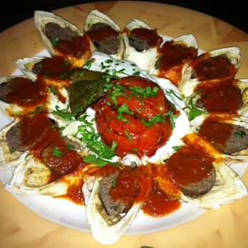 Bursa - Beyti: ground beef & lamb wrapped in lavash, served with yogurt & tomato sauce - Middle Eastern Near Me - San Francisco, California Bursa - Beyti: ground beef & lamb wrapped in lavash, served with yogurt & tomato sauce - Middle Eastern Near Me - San Francisco, California