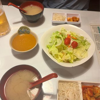 Saky Japanese Restaurant - Miso soup Ginger salad - Japanese Near Me - Columbia, South Carolina Saky Japanese Restaurant - Miso soup Ginger salad - Japanese Near Me - Columbia, South Carolina