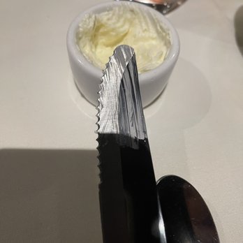 Morton's The Steakhouse - Steak knife for spreading butter :-( - Steakhouses Near Me - Honolulu, Hawaii Morton's The Steakhouse - Steak knife for spreading butter :-( - Steakhouses Near Me - Honolulu, Hawaii