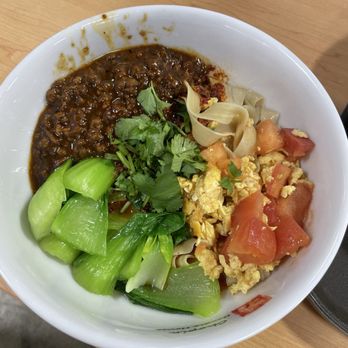 Chopin Noodle House - B8. Triple Mix Oil Spill Noodles / 三合一油泼面 - Noodles Near Me - Fairfax, Virginia