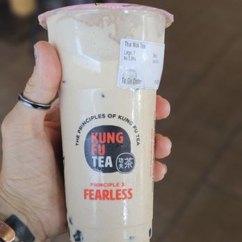 Kung Fu Tea - Thai ice tea w nondairy powdered milk. - Coffee & Tea Near Me - Chicago, Illinois