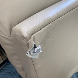 Torn leather - we can repair