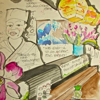 Aya Sushi - dkatiepowellart sketchbook - Japanese Near Me - Olympia, Washington