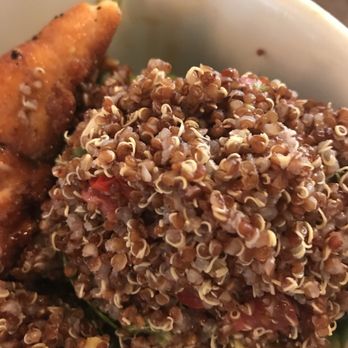 Dish Society - Avocado with quinoa salad and salmon as an added protein. - New American Near Me - Katy, Texas Dish Society - Avocado with quinoa salad and salmon as an added protein. - New American Near Me - Katy, Texas