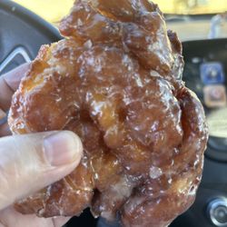 Donut De-Lite - Apple fritter with just in mind, amount of dough, apples, and crispiness