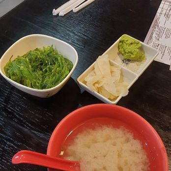 Yummy Sushi - Miso soup and Seaweed salad - Japanese Near Me - Charlotte, North Carolina Yummy Sushi - Miso soup and Seaweed salad - Japanese Near Me - Charlotte, North Carolina