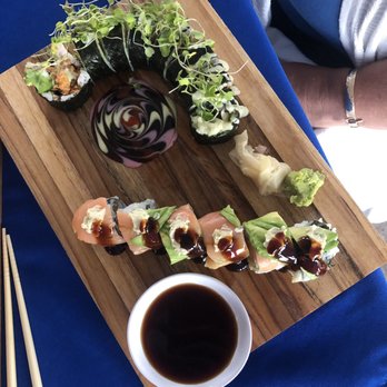 Maurice - to sushi rolls one was the Eastern Shore roll and the other is salmon roll - Guest Houses Near Me - Onancock, Virginia Maurice - to sushi rolls one was the Eastern Shore roll and the other is salmon roll - Guest Houses Near Me - Onancock, Virginia