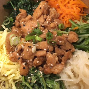 Bab Cafe - Teriyaki chicken bibimbap without rice. They substituted for extra veggies. - Korean Near Me - Reno, Nevada Bab Cafe - Teriyaki chicken bibimbap without rice. They substituted for extra veggies. - Korean Near Me - Reno, Nevada