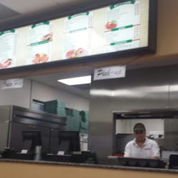 Ameci Pizza & Pasta - Fillmore - Menu above the front counter