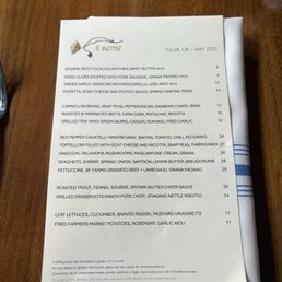 May 2025 Menu