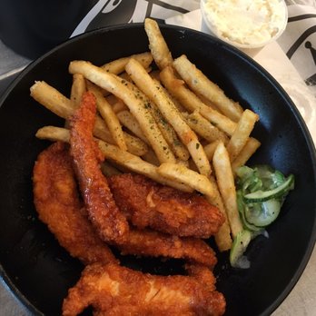 PONKO Chicken - Ponko Chicken Tenders Plate w/ Ponko Fries and Potato Salad - New American Near Me - Atlanta, Georgia PONKO Chicken - Ponko Chicken Tenders Plate w/ Ponko Fries and Potato Salad - New American Near Me - Atlanta, Georgia