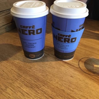 Caffè Nero - Grande Vanilla Latte & Grande Hot Coffee - Coffee & Tea Near Me - Boston, Massachusetts
