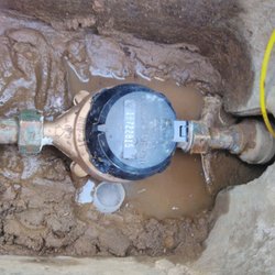 New water meter replacement and new water main