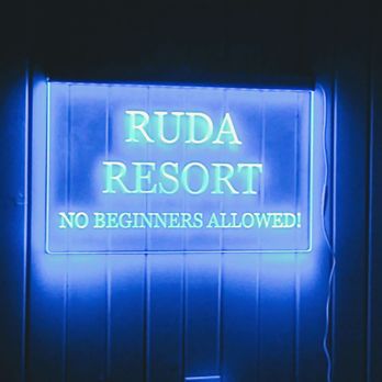 Muddy Waters Pizza Pub - a neon sign that says ruda resort no beginners allowed - Pizza Near Me - Prairie du Chien, Wisconsin Muddy Waters Pizza Pub - a neon sign that says ruda resort no beginners allowed - Pizza Near Me - Prairie du Chien, Wisconsin