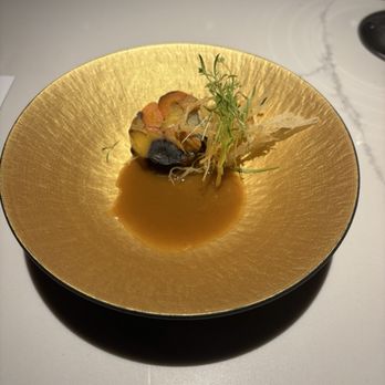 Hidden Omakase - Mosaic Carrot (Japanese vegetable curry, potato hay) - Sushi Bars Near Me - Houston, Texas Hidden Omakase - Mosaic Carrot (Japanese vegetable curry, potato hay) - Sushi Bars Near Me - Houston, Texas