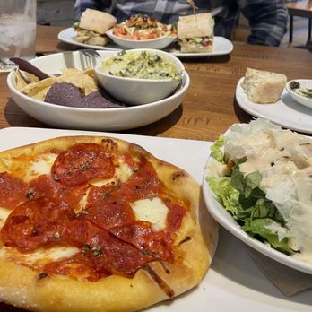 California Pizza Kitchen - Lunch duo, pepperoni & cesar salad and a grilled chicken sandwich & BBQ chicken salad. Paid extra to make it a full sandwich. - Pizza Near Me - Los Angeles, California California Pizza Kitchen - Lunch duo, pepperoni & cesar salad and a grilled chicken sandwich & BBQ chicken salad. Paid extra to make it a full sandwich. - Pizza Near Me - Los Angeles, California