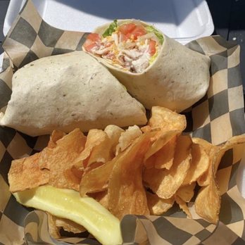 Boardwalk Bar & Grill - a burrito and chips - Bars Near Me - Laconia, New Hampshire