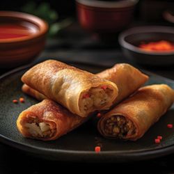 Beach Wok Asian Kitchen - Beach Wok Asian Kitchen at Harrah's Gulf Coast Hotel & Casino in Biloxi, MS egg rolls