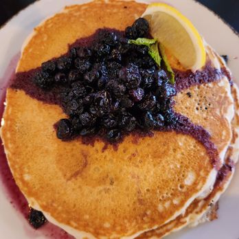 Champagne & Chocolate - Lemon blueberry pancakes - Chocolatiers & Shops Near Me - Reno, Nevada