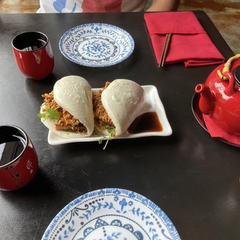 Feast - Artisan Dumpling and Tea House - Tofu buns, blood orange tea, and peach green tea - Chinese Near Me - Madison, Wisconsin Feast - Artisan Dumpling and Tea House - Tofu buns, blood orange tea, and peach green tea - Chinese Near Me - Madison, Wisconsin