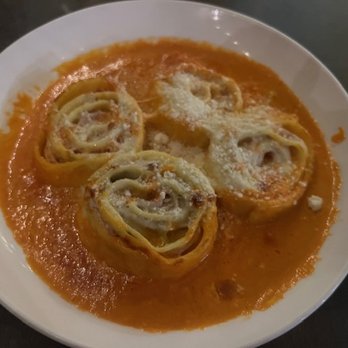 Maurizio's - Rolled pasta with Italian ham in a tomato cream sauce - Italian Near Me - Morgan Hill, California