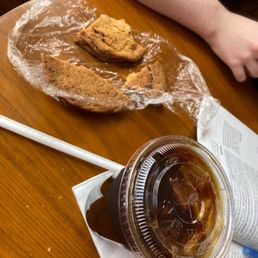 Cold Brew Coffee and Chocolate Chip Cookie