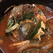 Photo of Soyo Korean Barstaurant - Las Vegas, NV, United States. Blood sausage soup