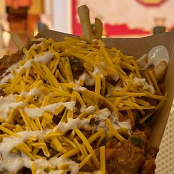 The Golden Horseshoe - Vegan / Plant Based / Vegetarian - Impossible- Chili Cheese Fries. Served piping hot and really generous portion for $7. Order this! - Fast Food Near Me - Anaheim, California The Golden Horseshoe - Vegan / Plant Based / Vegetarian - Impossible- Chili Cheese Fries. Served piping hot and really generous portion for $7. Order this! - Fast Food Near Me - Anaheim, California