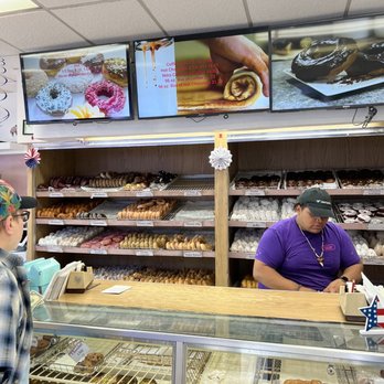 Spunky Dunkers Donuts - Fully stocked counter of goodies - Donuts Near Me - Palatine, Illinois