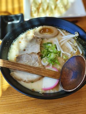 Photo of My Lil' Cube Ramen and Asian Cuisine - Puyallup, WA, US. Black Garlic Tonkatsu Ramen