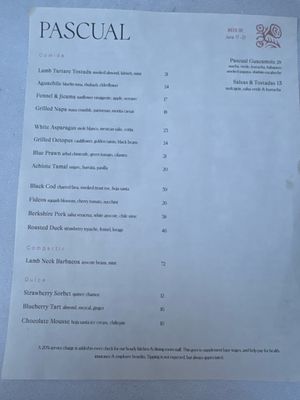 Menu photo 1 Pascual Washington, DC, DC