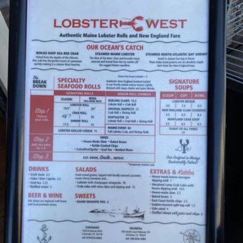 Lobster West - Menu - Seafood Near Me - Coronado, California Lobster West - Menu - Seafood Near Me - Coronado, California