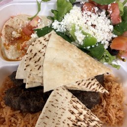 Kafta kabab platter to go Kafta kabab platter to go