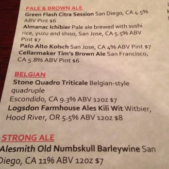 Ale Arsenal - ipa's, brown ales, strong ales - Pubs Near Me - San Carlos, California Ale Arsenal - ipa's, brown ales, strong ales - Pubs Near Me - San Carlos, California