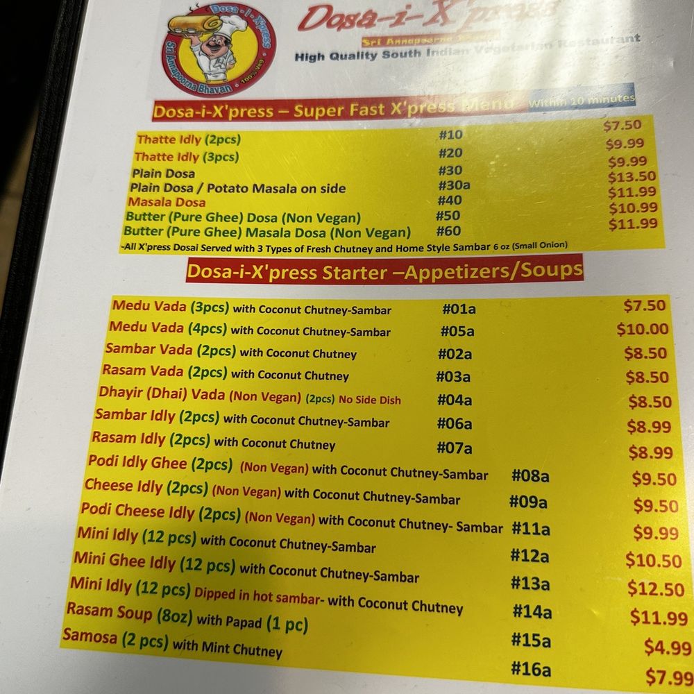 Dosa Express - Indian Near Me - FREMONT, California