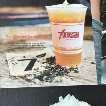 7 Leaves Cafe - Sea Cream Jasmine Tea - Coffee & Tea Near Me - Chino Hills, California 7 Leaves Cafe - Sea Cream Jasmine Tea - Coffee & Tea Near Me - Chino Hills, California