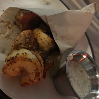 Bravery Chef Hall - Shrimp and Cracklins - Cherry Block - Food Court Near Me - Houston, Texas
