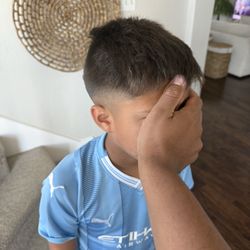 I took my son to get a "fade" haircut with Gaby. I even told her to fix it several times but she didn't get it right.