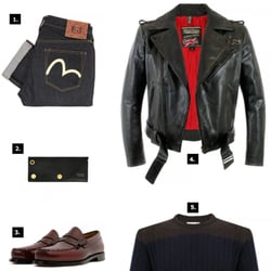 Stuarts London - 5 top picks buy the Stuarts London Editor.  1. Evisu Jeans 2.Tanner Goods Wallet 3.Matchless Jacket  4. Bass loafer 5. Barbour
